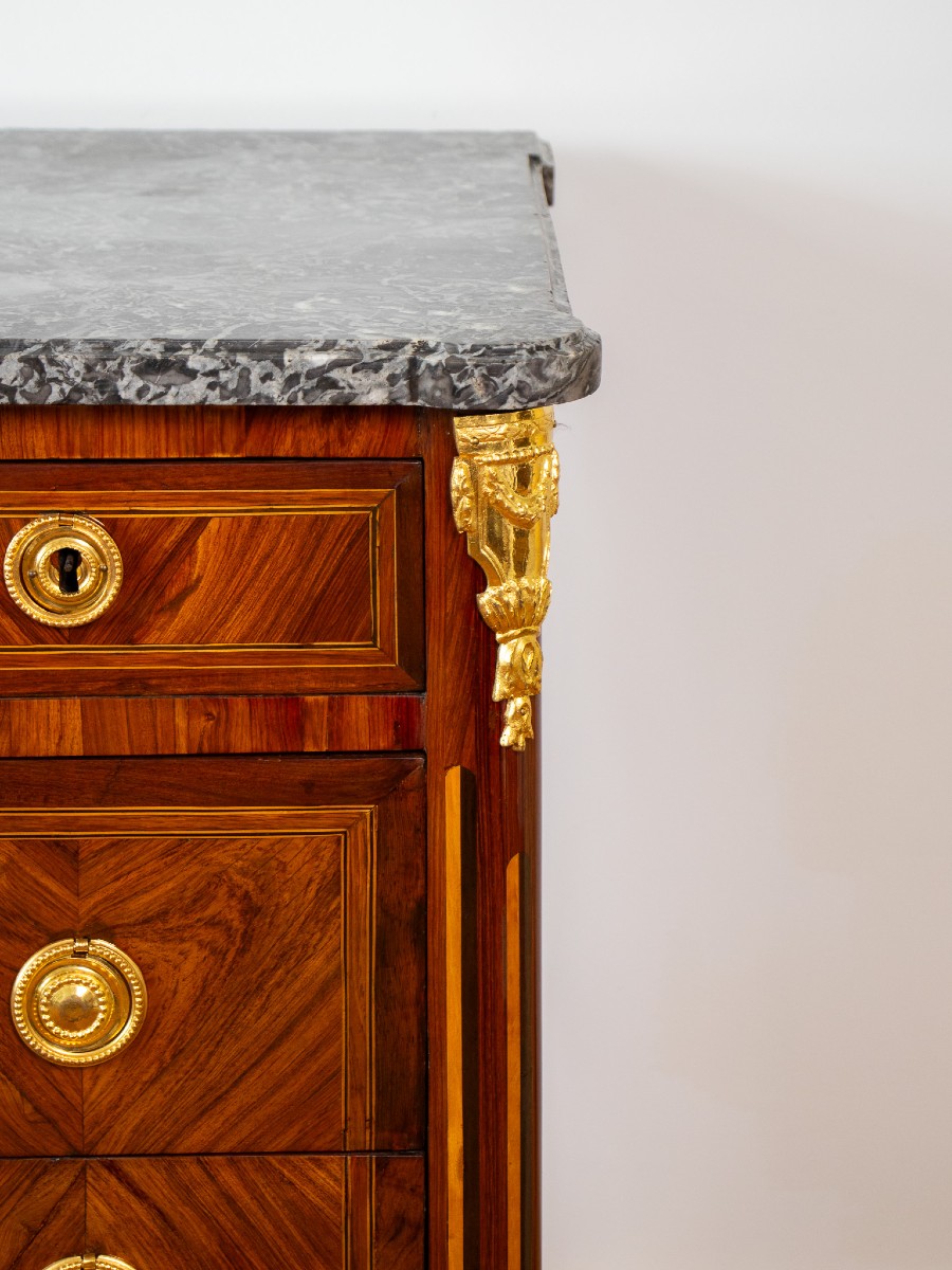 Louis XVI Chest Of Drawers Stamped Roux, 18th Century-photo-3