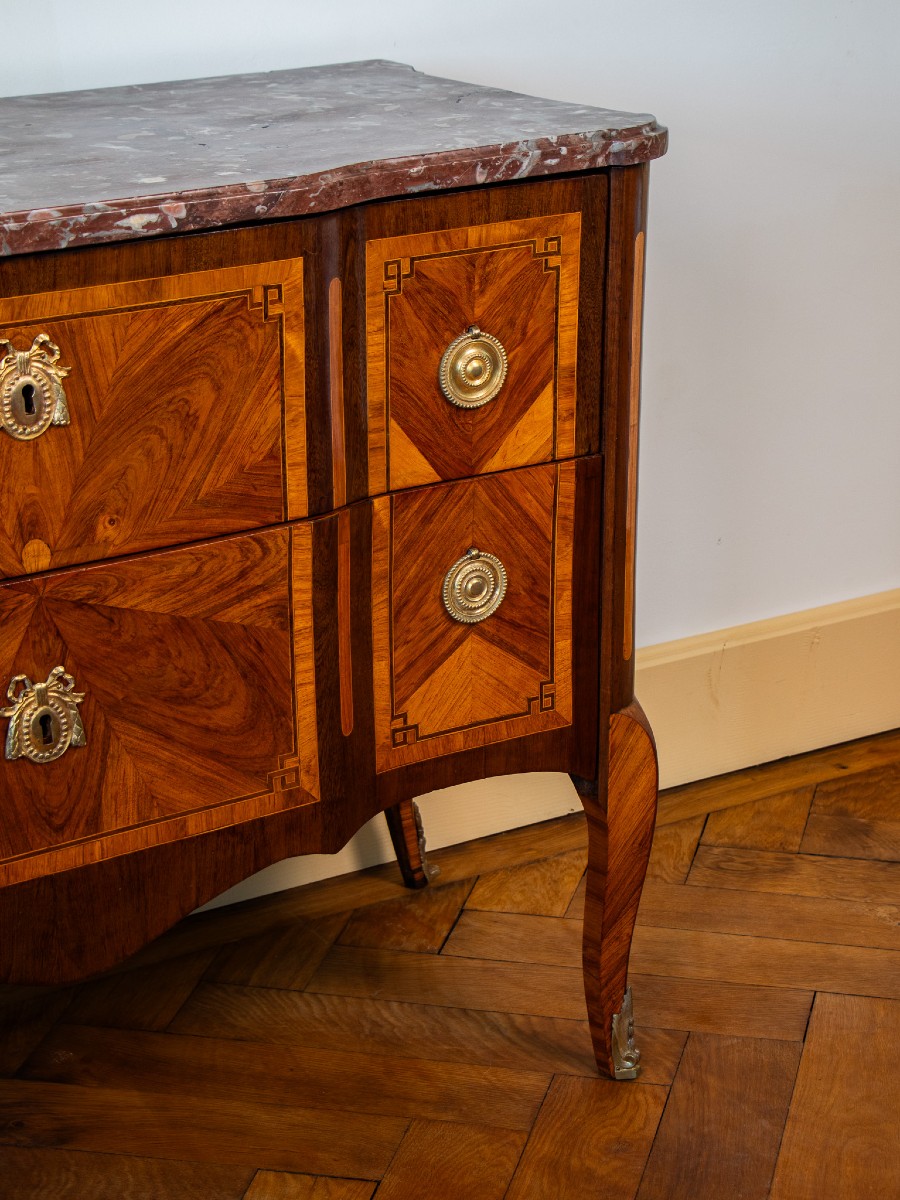 Transitional Chest Of Drawers, 18th Century-photo-1