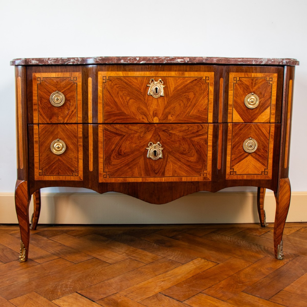 Transitional Chest Of Drawers, 18th Century