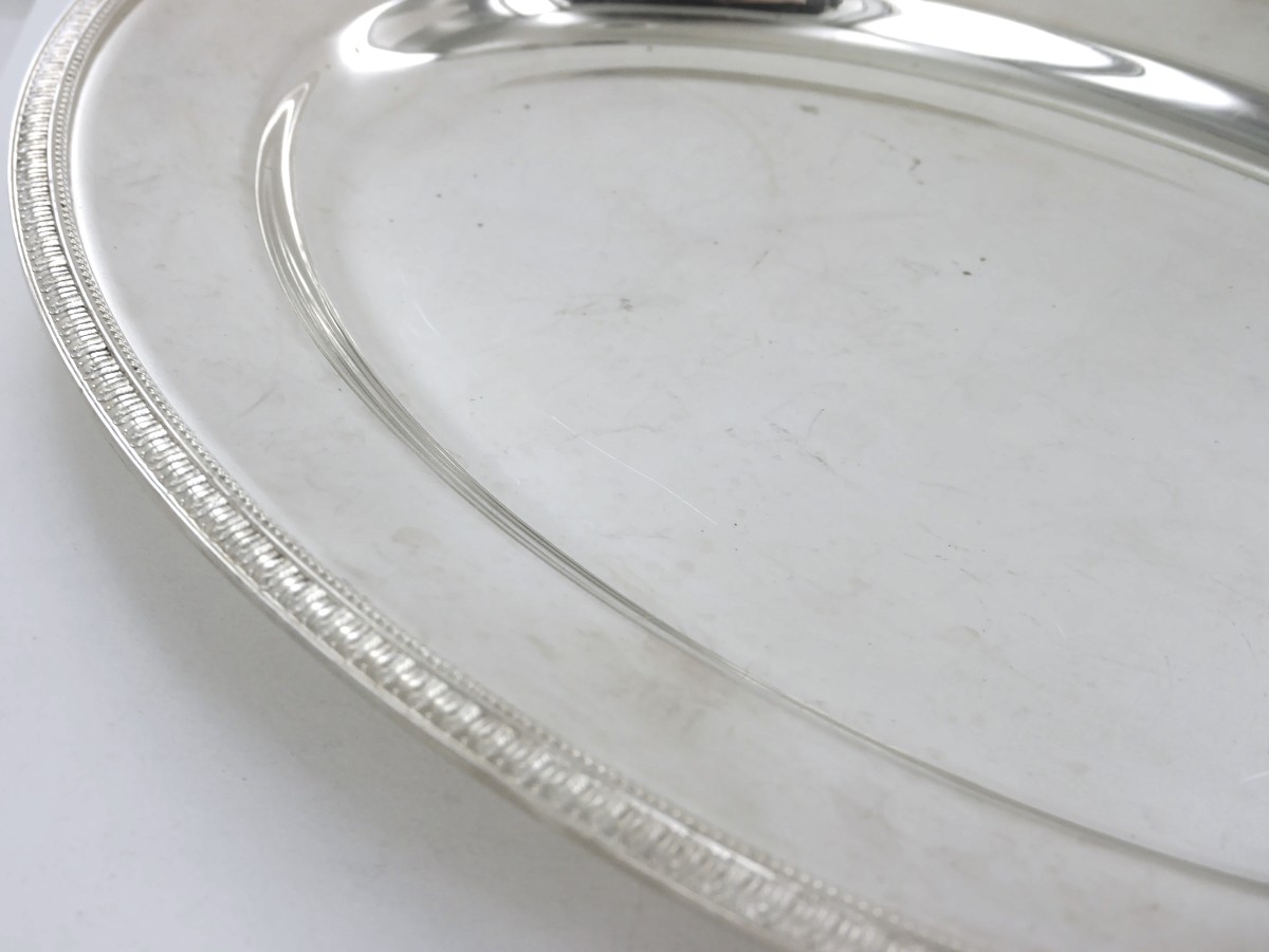 Plat Ovale Christofle, modèle Malmaison-photo-2