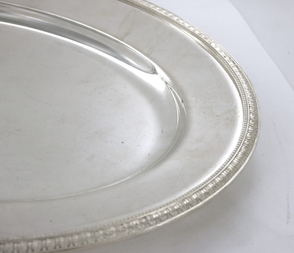 Plat Ovale Christofle, modèle Malmaison-photo-3