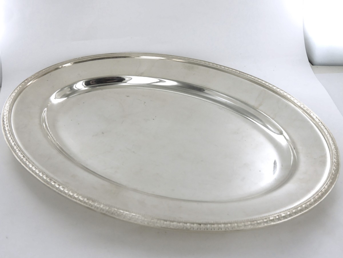 Plat Ovale Christofle, modèle Malmaison-photo-4
