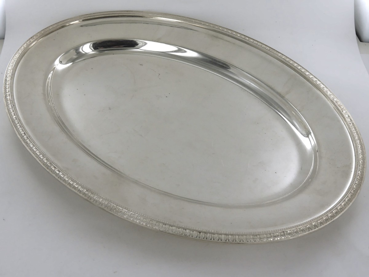 Plat Ovale Christofle, modèle Malmaison