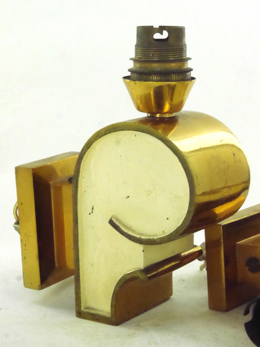 Pair Of Art Deco Wall Sconces, Early 20th Century-photo-2