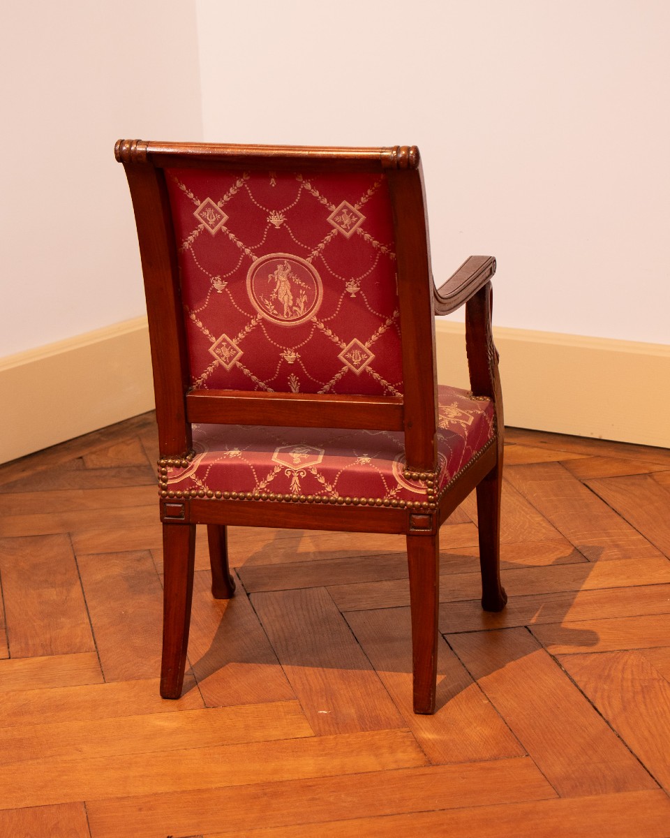 Early 19th Century Mahogany Child's Armchair-photo-3