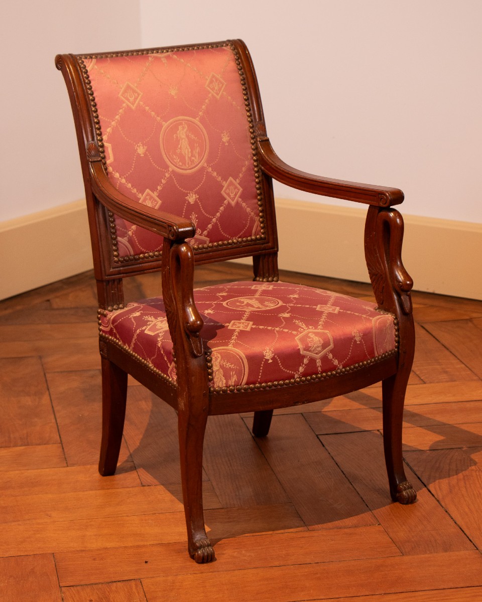 Fauteuil d'enfant en acajou d'époque Empire, début XIXe