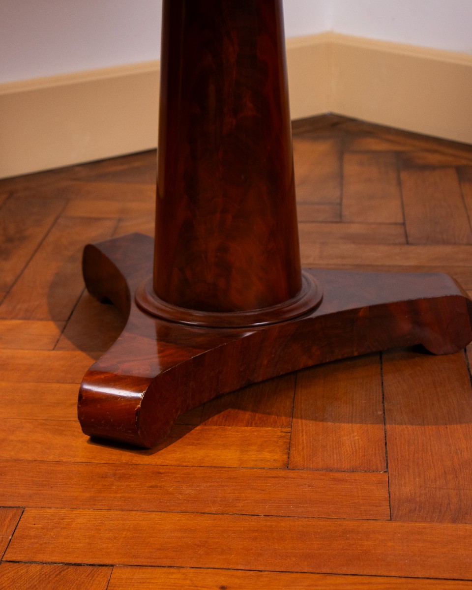 Mahogany Side Table From The Empire Period, Early 19th Century-photo-4