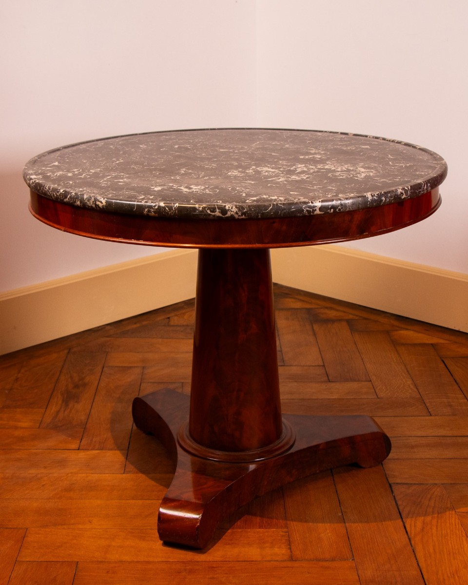 Mahogany Side Table From The Empire Period, Early 19th Century