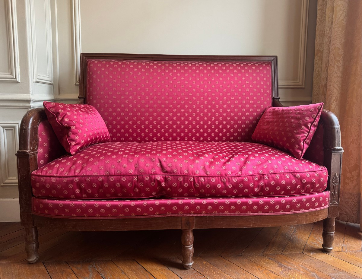 Banquette 2 places par Jacob d'époque Empire, début XIXe