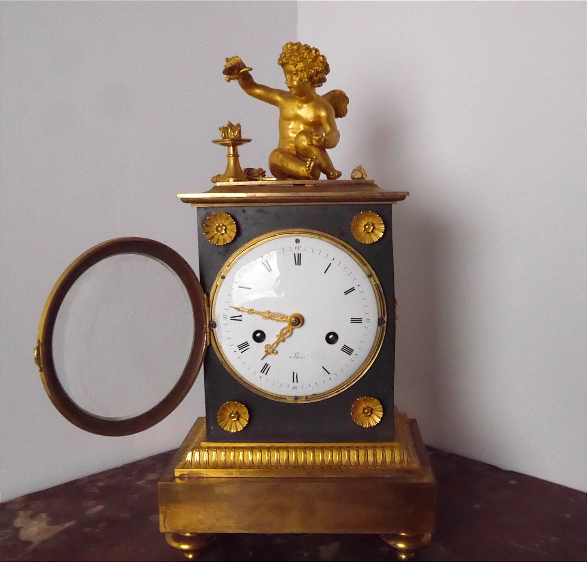 An Empire-period Clock Depicting An Allegory Of Love, Early 19th Century-photo-2