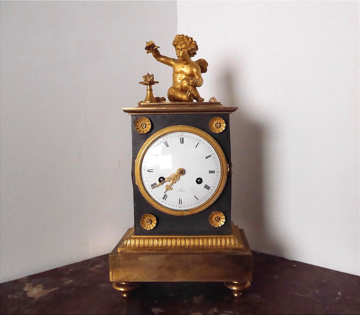 An Empire-period Clock Depicting An Allegory Of Love, Early 19th Century