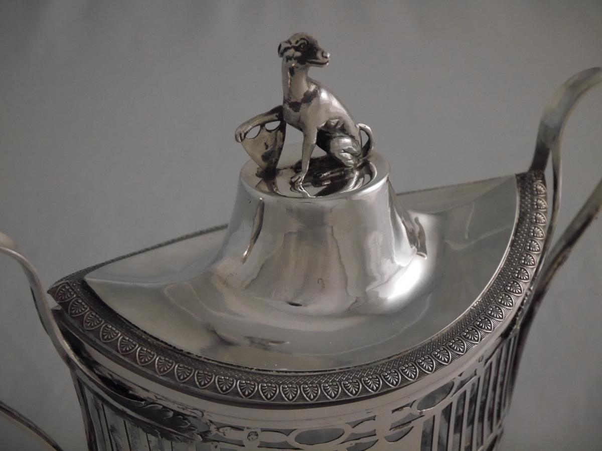 Silver Bonbonniere, Empire Period, Shaped Like A Shuttle-photo-2