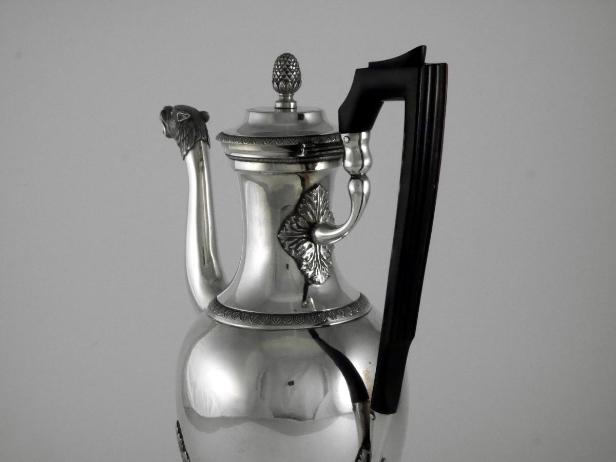 Cafetière d'époque Empire, Par Jean-Pierre Charpenat, XIXe-photo-3