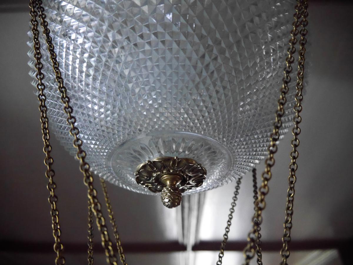 Lustre Montgolfière de style Empire, XIXe-photo-5