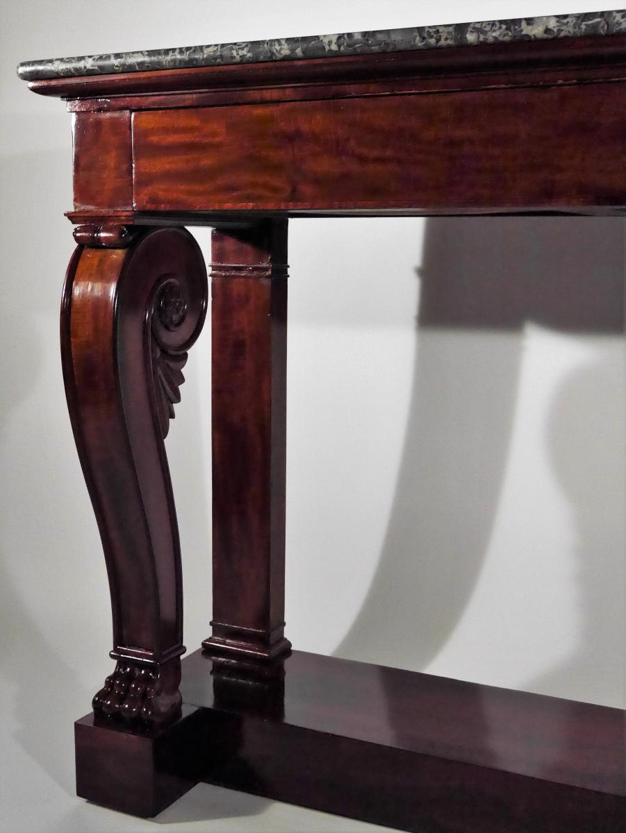 Grande Console d'époque Empire, attribuée à la maison Jacob-Desmalter et Cie-photo-2