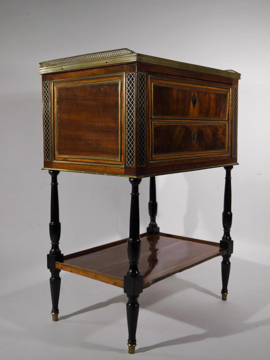 Chiffonière En Acajou d'époque Directoire, Fin XVIIIe Siècle