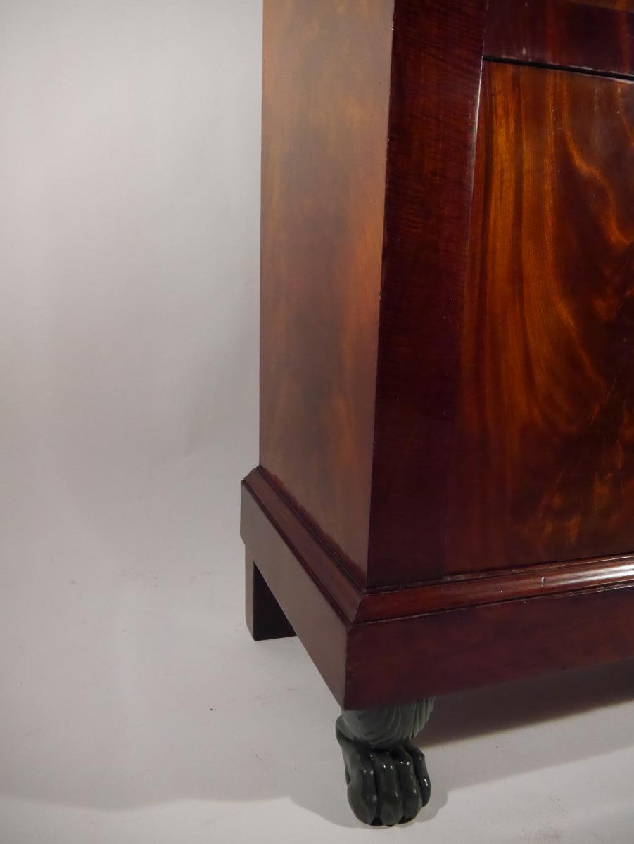 Writing Desk In Mahogany, Empire Period, Early 19th Century-photo-2