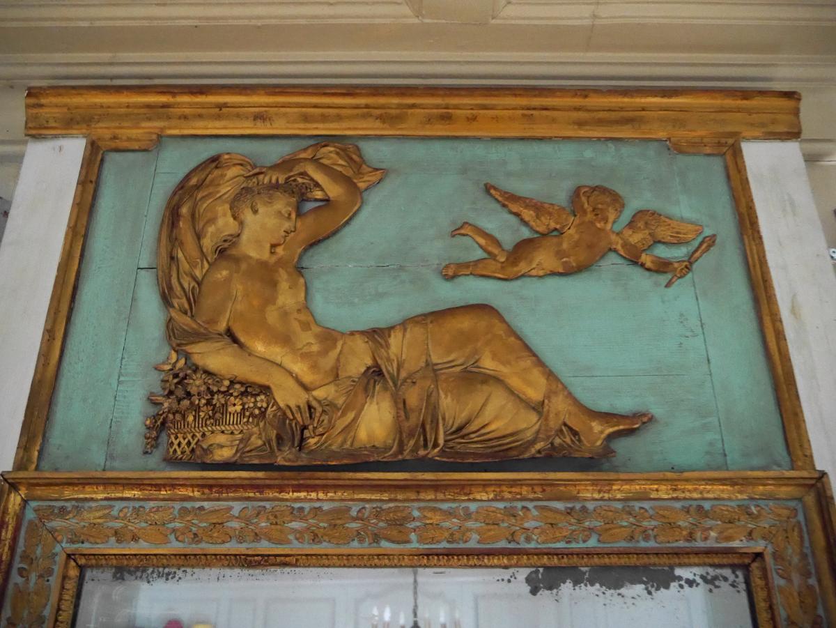 Rare Trumeau d'époque Empire, Début XIXe-photo-2
