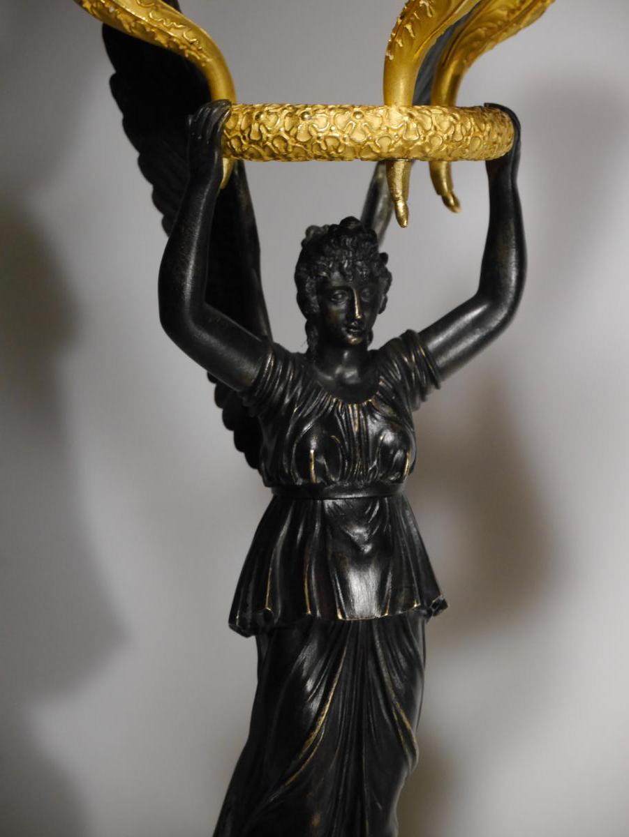 Paire De Candélabres d'époque Empire, Par Thomire, Début XIXe-photo-3