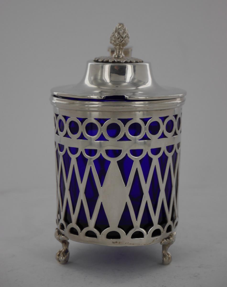 Mustard Pot In Silver, End Of The 18th Century-photo-1