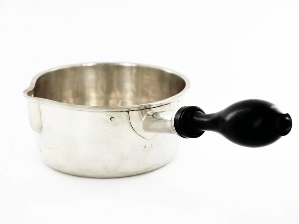 Silver Saucepan In The Empire Style, Early 19th Century-photo-2