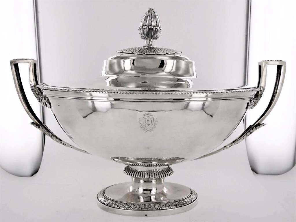 Silver Tureen Of The Empire Period, Early 19th Century