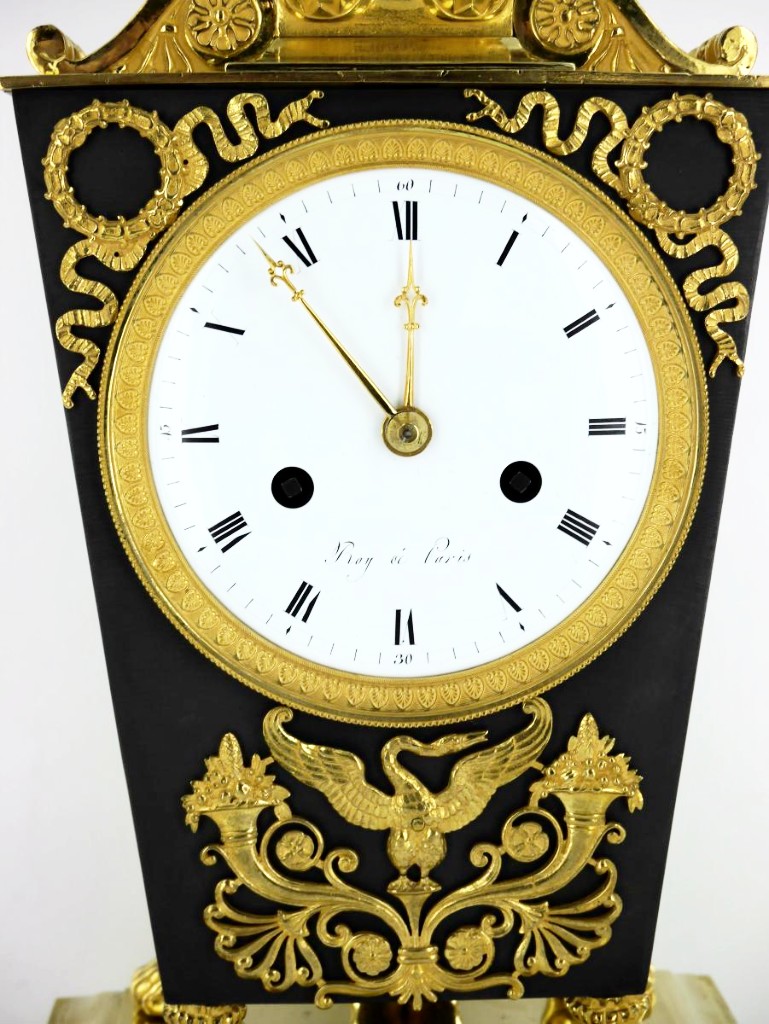 Empire Etruscan Clock, Dial Signed Roy à Paris-photo-1