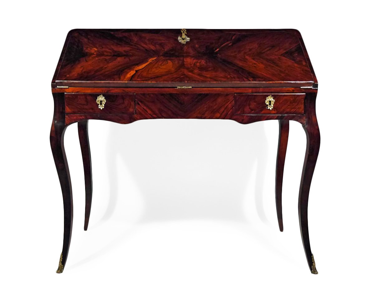 A Louis XV Slope Office, 18th Century, Stamped Hf