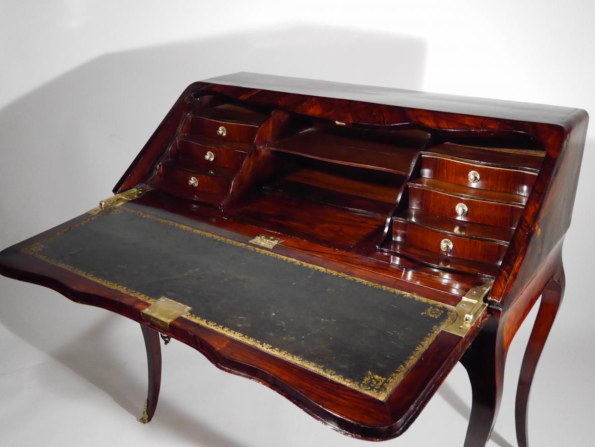 A Louis XV Slope Office, 18th Century, Stamped Hf-photo-2