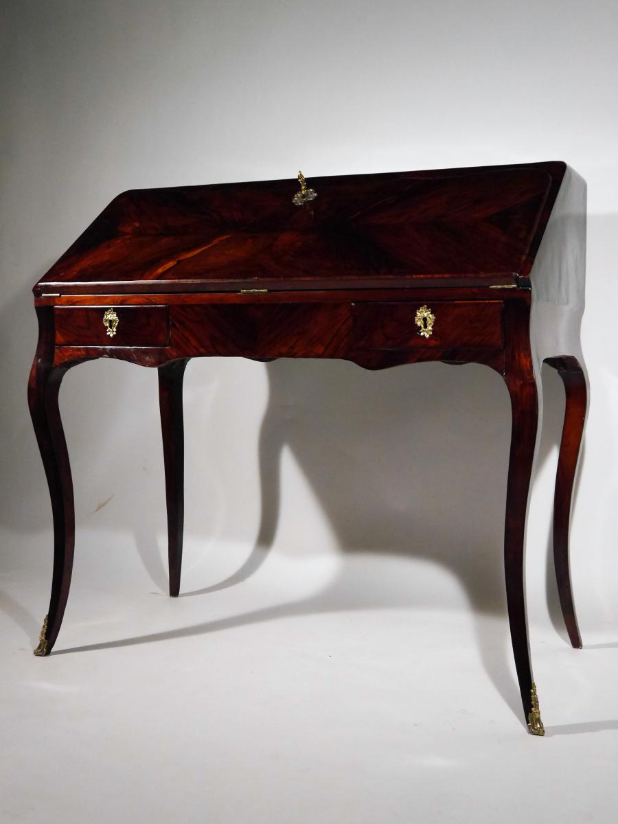 A Louis XV Slope Office, 18th Century, Stamped Hf-photo-4
