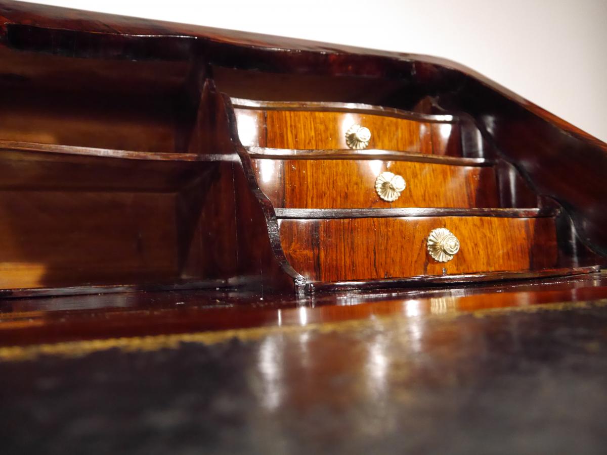 A Louis XV Slope Office, 18th Century, Stamped Hf-photo-4
