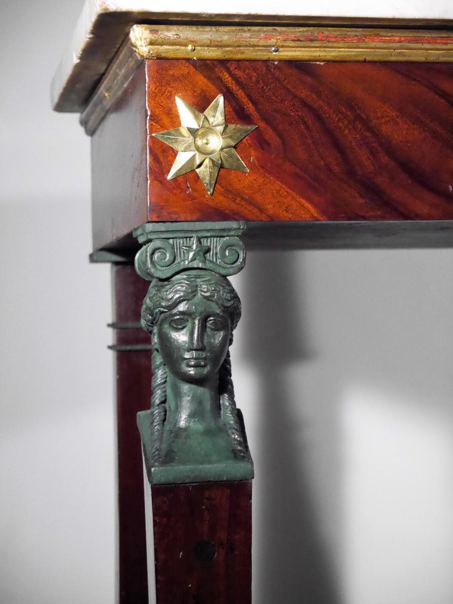 Petite Console d'époque Empire, Début XIXe-photo-2