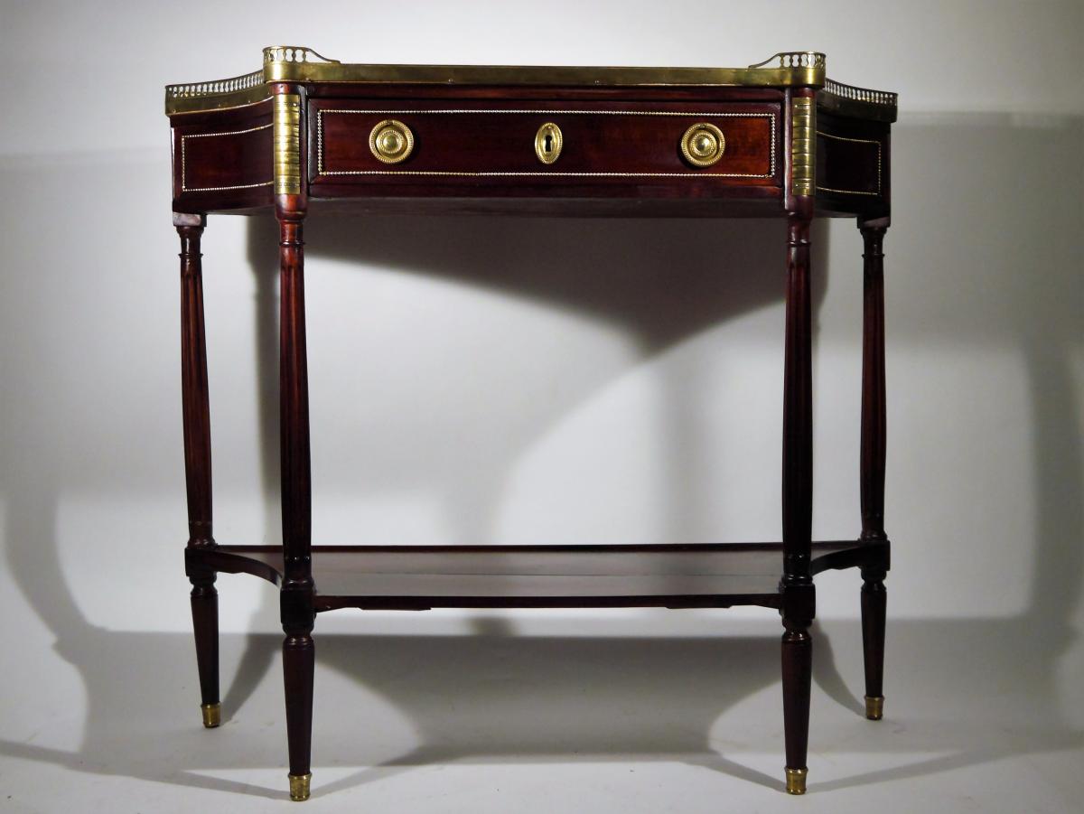 Console en Acajou d'époque Louis XVI, XVIIIe