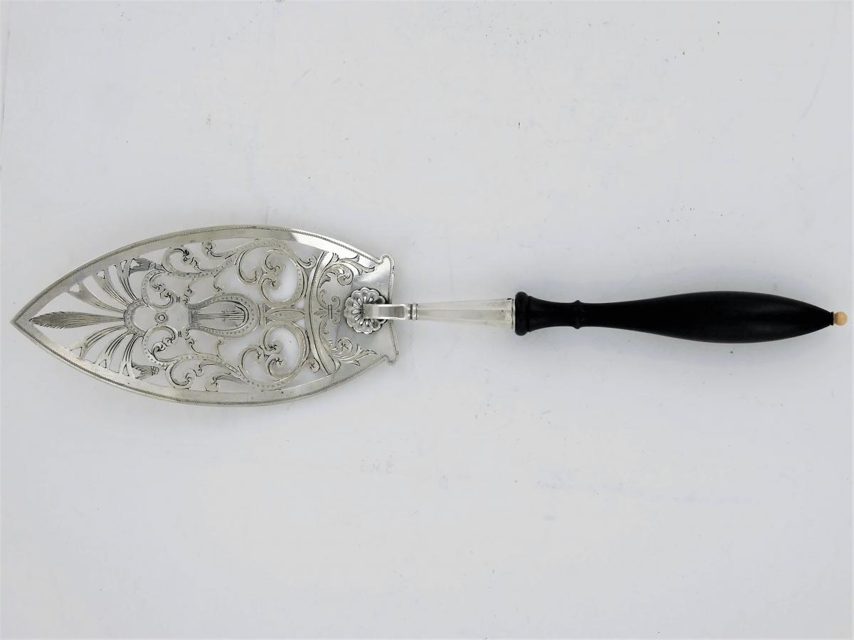 Silver Pastry Shovel, Switzerland, Early 19th Century
