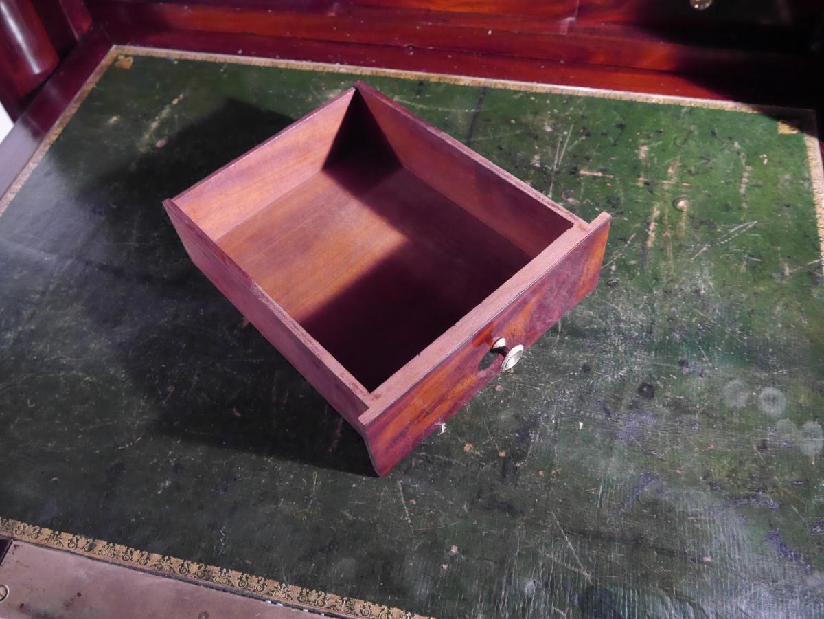 Secrétaire En Acajou d'époque Empire, Par Bernard Molitor, Début XIXe-photo-4