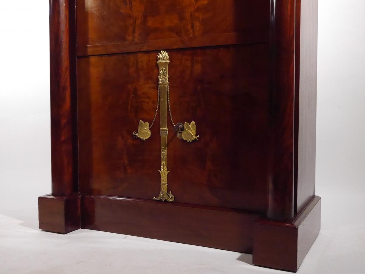 Secrétaire En Acajou d'époque Empire, Par Bernard Molitor, Début XIXe-photo-5