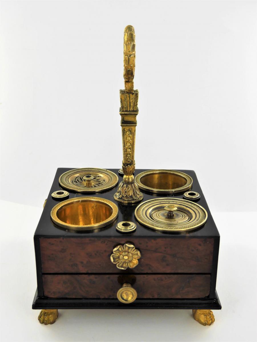 Empire Desk Inkwell, Early 19th Century-photo-2
