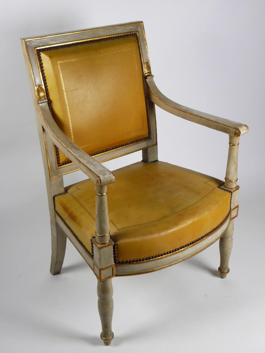 An Empire Armchair From The Palace Of Compiegne, By Jacob, Early 19th Century-photo-3
