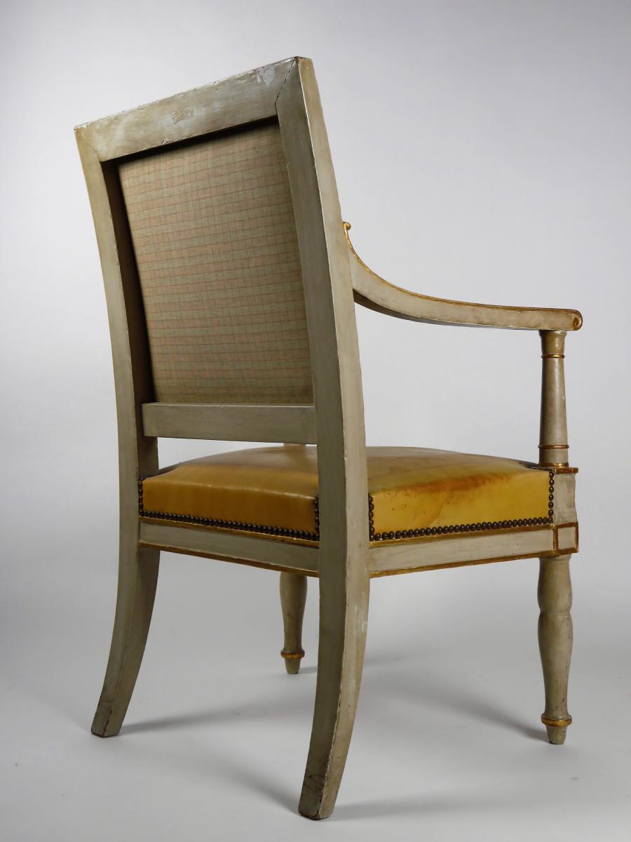 An Empire Armchair From The Palace Of Compiegne, By Jacob, Early 19th Century-photo-5