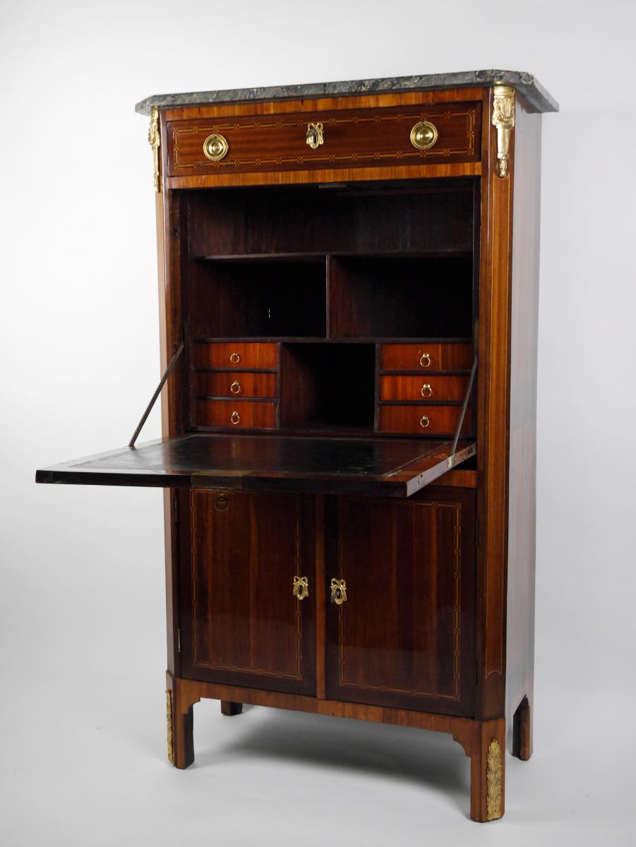 Secrétaire De Dame Estampillé Schlichtig, XVIIIe
