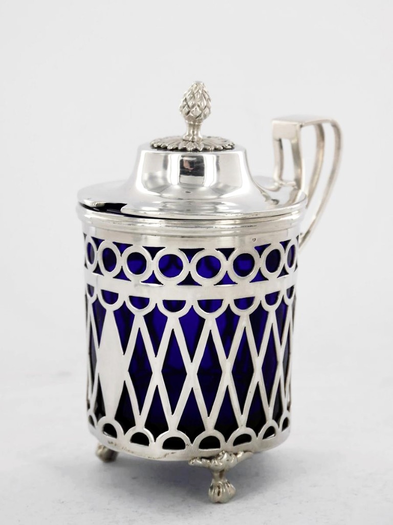 Mustard Pot In Silver, End Of The 18th Century