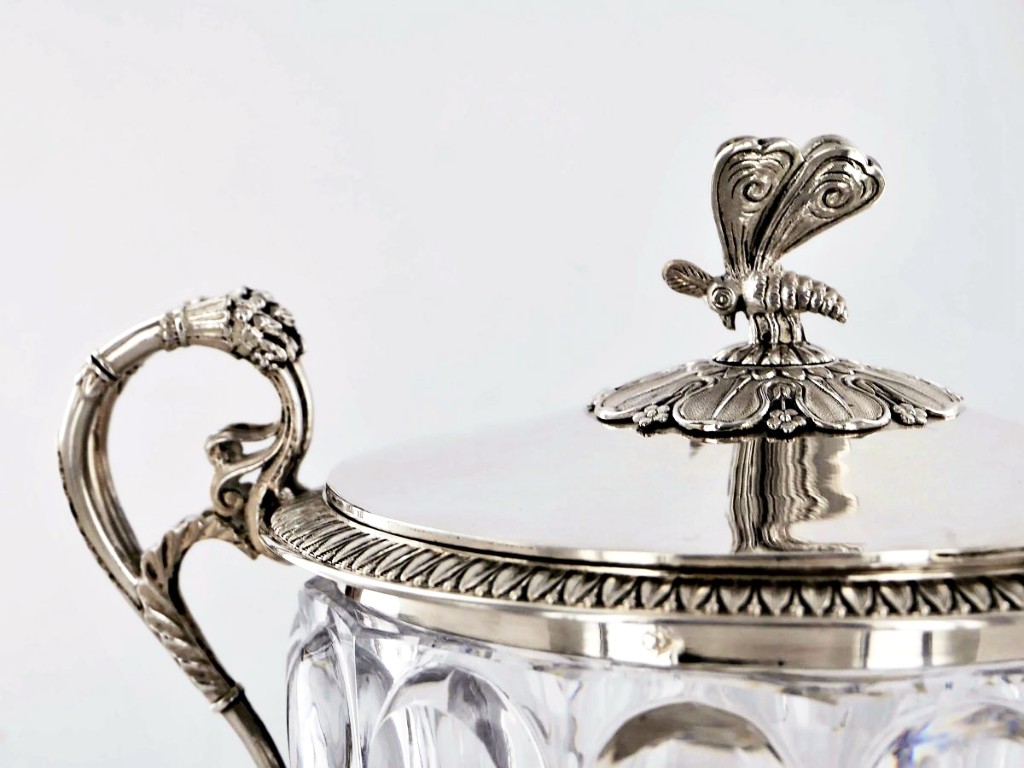 Drageoir Or Confiturier In Silver Of Empire Style (1819-1838)-photo-4