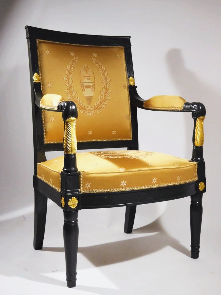 Fauteuil Empire Estampillé Jacob D Rue Meslée, Début XIXe-photo-2