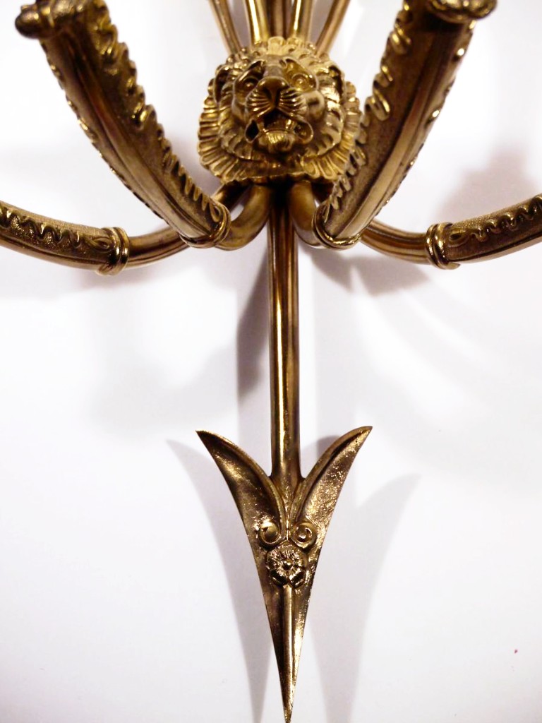 Paire d'Appliques à Flèches d'Après Claude Galle-photo-4