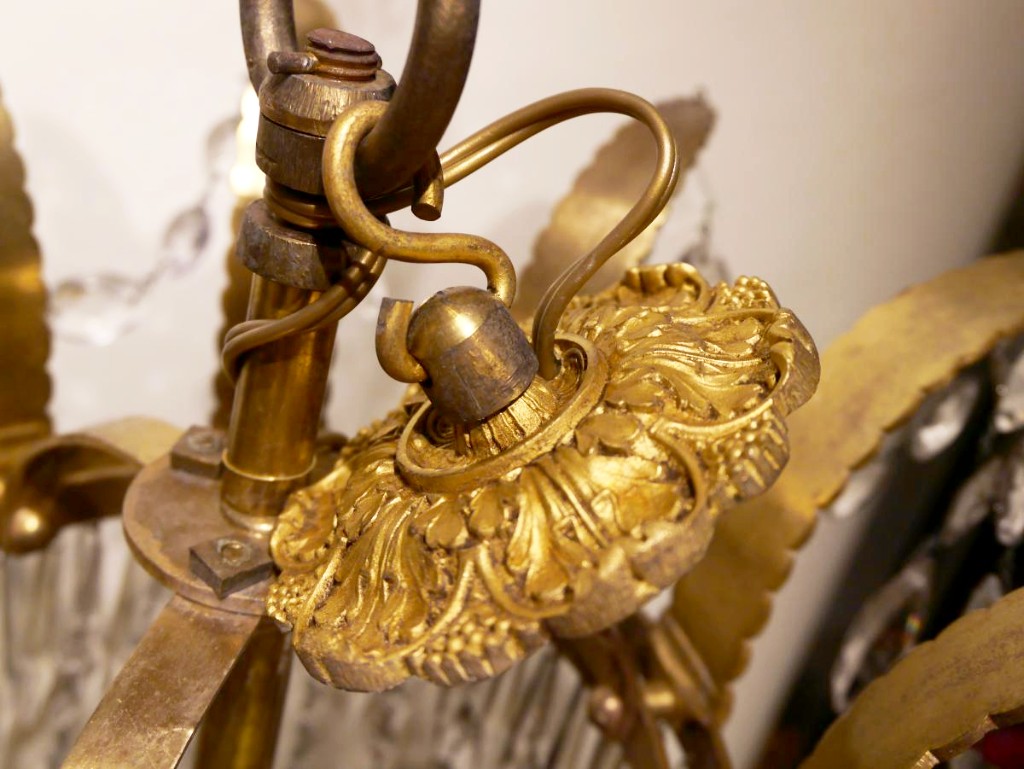 Large Crystal Chandelier In The Empire Style, Early 19th Century-photo-4