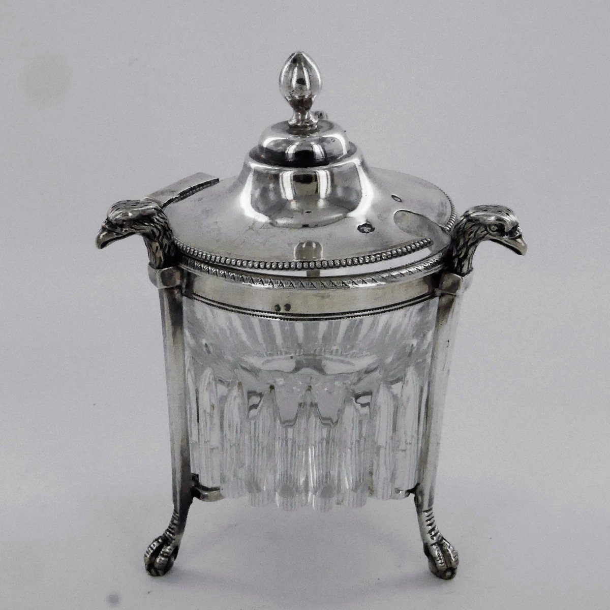 Mustard Pot In Silver, Late 18th - Early 19th Century-photo-2