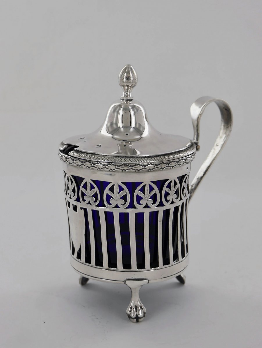 A Silver Mustard Pot Of The Empire Period, Early 19th Century