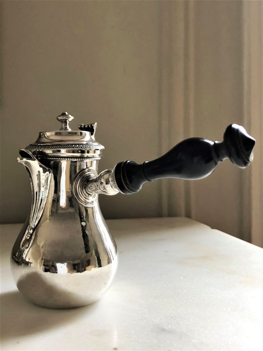 Petite Verseuse Marabout En Argent, Début XIXe