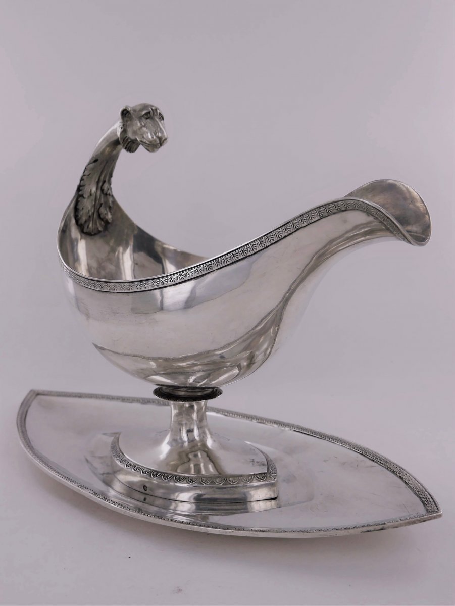 An Empire Sauceboat, Early 19th Century-photo-2