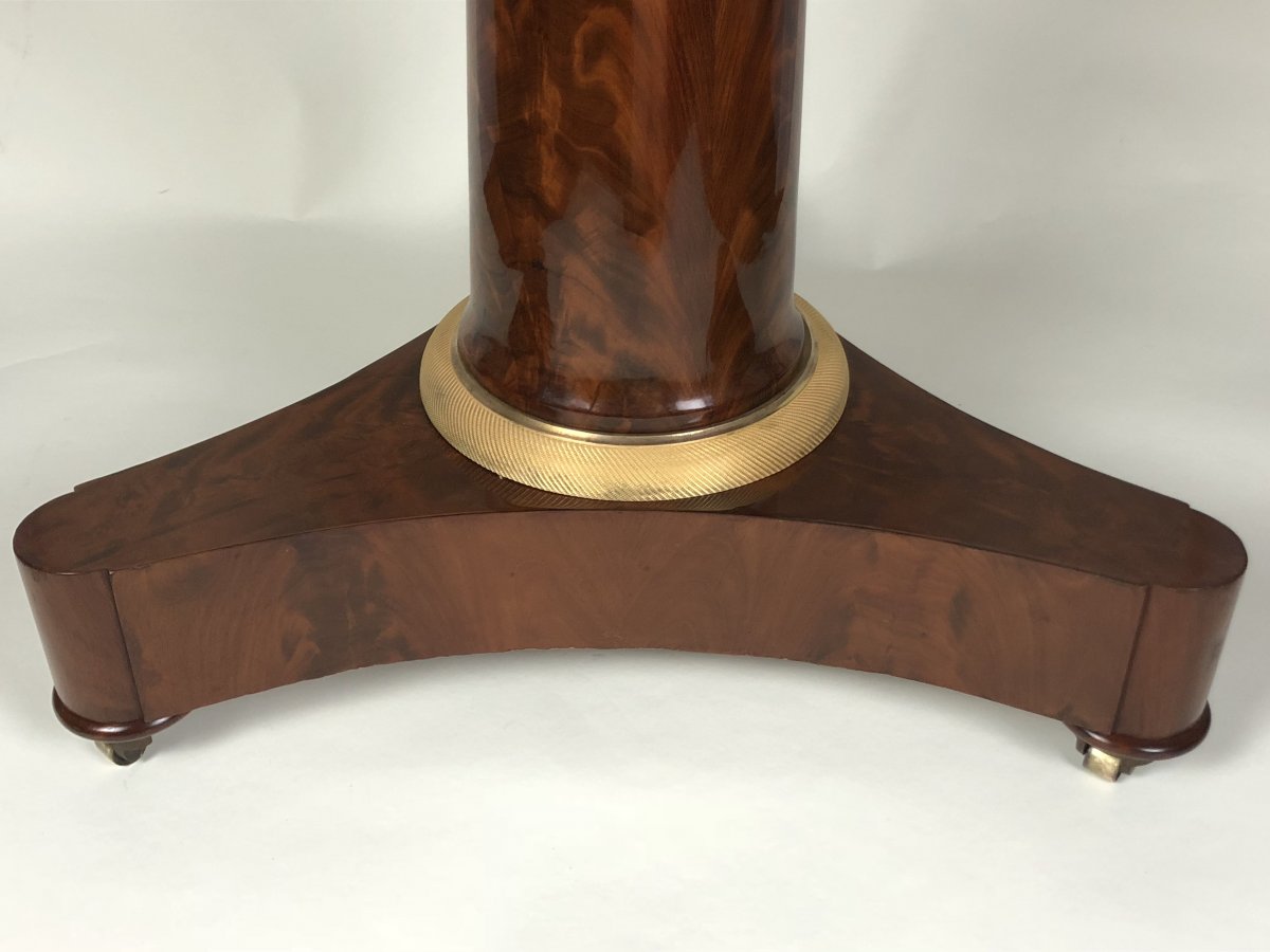 An Empire Pedestal Table, Early 19th Century-photo-3